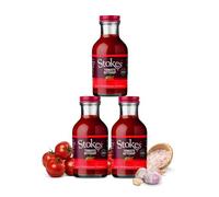 Stokes Real Tomato Ketchup 3PK, Rich & Vibrant Tomato Sauce, Perfect Red Sauce For Full English Breakfast, Award Winning Ketchup, Thick & Juicy Tomato Sauce Ketchup With Juicy Mediterranean Tomatoes