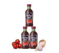 Stokes Real Tomato Ketchup 3PK SQUEEZY, Rich & Vibrant Tomato Sauce, Perfect Red Sauce For Full English Breakfast, Award Winning Ketchup, Thick Tomato Sauce Ketchup With Juicy Mediterranean Tomatoes