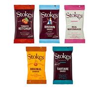 Stokes Sauce Sachet Selection | 100 Assorted Single Serve Sachets | Tomato Ketchup, Brown Sauce, Mayonnaise, BBQ & Tartare | Catering, Lunchboxes & Takeaway