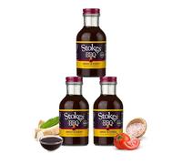 Stokes Sweet & Sticky BBQ Sauce 3PK, Thick & Rich BBQ Sauce, Perfect for Grilling & Dipping, Award Winning Sauce - For a Smoky Sweet Flavor
