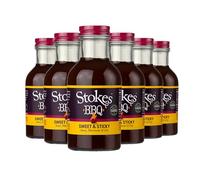 Stokes Sweet & Sticky BBQ Sauce - 6x325g