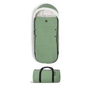 Stokke BABYZEN YOYO Footmuff Peppermint - Sherpa Lining & Fleece Hood with Drawstring to Keep Baby Warm - Includes Carrying Bag - Machine Washable
