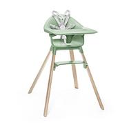 Stokke Clikk High Chair, Clover Green - All-in-One High Chair with Tray + Harness - Light, Durable & Travel Friendly - Ergonomic with Adjustable Features - Best for 6-36 Months or Up to 15 kg/33 lbs