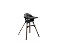 Stokke Clikk, Black/Warm Brown - Bamboo High Chair with Tray + Harness - Lightweight & Travel Friendly - Tool-Free Assembly - Best for 6-36 Months or Up to 15 kg