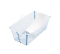 Stokke Flexi Bath (Ocean Blue) with Newborn Support - Durable & Easy to Store - Convenient to Use at Home or When Travelling - Best for Newborns & Babies Up to 48 Months