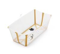 Stokke Flexi Bath, Mickey Celebration - 64 x 24 x 34 cm - Foldable Baby Bath for Newborns & Babies - Lightweight, Durable & Easy to Store - Convenient to Use at Home or When Traveling