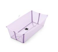 Stokke Flexi Bath X-Large, Sandy Beige - Spacious Foldable Baby Bath - Lightweight & Easy to Store - Convenient to Use at Home or When Travelling - Best for Ages 0-6 Years
