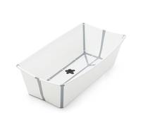 Stokke Flexi Bath XL - Foldable Baby Bath for Newborns up to 21kg - Compact, Portable & Easy to Store - Safe for Home & Travel, White