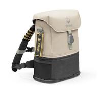 Stokke JetKids BackPack, Moonglow White - Expandable Design for Kids 2-7 Years Old - Easy-to-Clean, Water Repellent Fabric - Includes Pull-Out Seat Pad, Name Tag & Detachable Captain Stripes