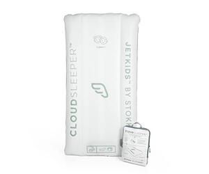 Stokke JetKids CloudSleeper, White - Inflatable Kids' Travel Bed - Includes Integrated Pump & Packing Cube - Best for Ages 2+