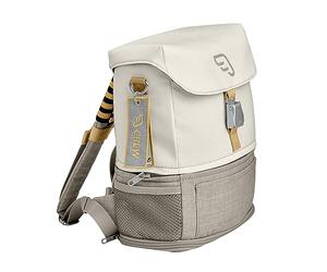 Stokke JetKids Crew BackPack, White - Expandable Design for Kids 2-7 Years Old - Includes Pull-Out Seat Pad, Name Tag & Detachable Captain Stripes