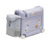 Stokke JetKids Travel Bundle, Arctic Blue - Includes BedBox Ride-On Suitcase & Backpack - Best for Kids 2-7 Years Old (Up to 35 kg)