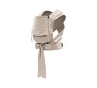 Stokke Limas Newborn Wrap-Style Half-Buckle Baby Carrier, Floral Beige | Lightweight Ergonomic Baby Carrier, Adjustable Front, Back & Hip Carry, Organic Cotton, from Newborn to Toddler, up to 15kg