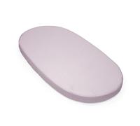 Stokke Sleepi Fitted Sheet V3, Lavender - Soft Sheets for Sweet Dreams - Made for Oval Sleepi Bed - 100% Fine Cotton Percale - Washable