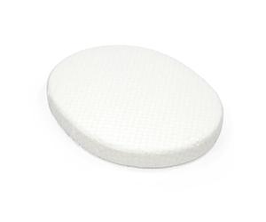 Stokke Sleepi Mini Fitted Sheet, Fans Grey - Soft Sheets for Sweet Dreams - Made for the Oval Sleepi Mini Mattress - Safe, Stylish & Washable - 100% Fine Cotton Percale