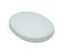 Stokke Sleepi V3 Sage Polka Dot Fitted Sheet Soft Bed Sheet for Sweet Dreams Designed for Stokke Sleepi Bed 100% Fine Cotton Percale Washable