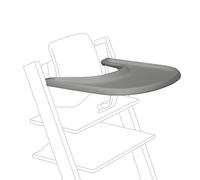 Stokke Tray, Storm Grey - Compatible with Tripp Trapp Baby Set - Convenient to Use & Clean - Made with BPA-Free Plastic - Suitable for Toddlers 6-36 Months