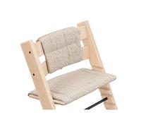 Stokke Tripp Trapp Chair Cushion with Anti-Slip Backing, BeigeTimb | Padded Tripp Trapp cushion for added comfort. Easy to install and wipe clean. With non-slip base.