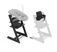 Stokke Tripp Trapp High Chair, Black (Includes Chair & Baby Set2) with Newborn Set - Safe, Adjustable, Ergonomic Design