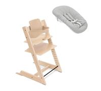 Stokke Tripp Trapp High Chair, Natural (Includes Chair and Baby Kit2) with Baby Kit - Safe, Adjustable and Ergonomic Design