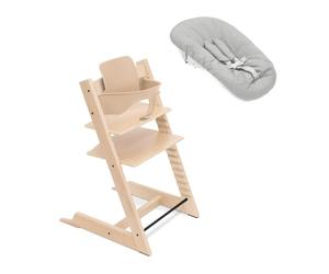 Stokke Tripp Trapp High Chair, Natural (Includes Chair and Baby Kit2) with Baby Kit - Safe, Adjustable and Ergonomic Design