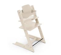 Stokke Tripp Trapp High Chair, Vanilla White - Includes Chair + Baby Set2 for Children 6-36 Months - Adjustable, Ergonomic & Easy to Clean