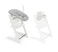 Stokke Tripp Trapp High Chair, White (Includes Chair & Baby Set2) with Newborn Set - Safe, Adjustable, Ergonomic Design