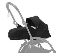 Stokke YOYO 0+ Newborn Pack, Black - Includes Mattress, Extendable Canopy and 5-Point Lacing - Requires YOYO Frame (Sold Separately)