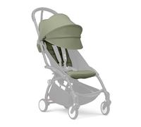 Stokke YOYO Color Pack 6+ from 6 months, Olive - Textiles only: Seat cushion, extendable hood with window and back zip pocket - Requires YOYO chassis (sold separately)