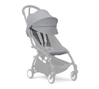 Stokke YOYO Color Pack 6+ from 6 months, Stone - Textiles only: Seat cushion, extendable hood with window and back zip pocket - Requires YOYO chassis (sold separately)