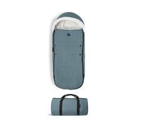 Stokke YOYO Footmuff, Aqua - Sherpa Lining, Fleece Hood with Drawstring, Double Padding - Machine Washable at 30°C - Includes Small Bag