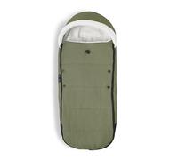 Stokke YOYO Footmuff, Olive - Sherpa Lining, Fleece Hood with Drawstring, Double Padding - Machine Washable at 30°C - Includes Small Bag