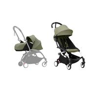 Stokke YOYO³ Newborn Pack to Toddler Bundle - Olive Color Pack & White Frame