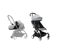 Stokke YOYO³ Newborn Pack to Toddler Bundle - Stone Color Pack & White Frame