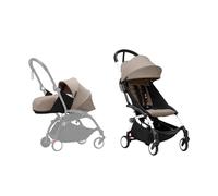 Stokke YOYO³ Newborn Pack to Toddler Bundle - Taupe Color Pack & White Frame