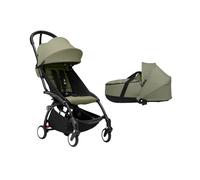 Stokke YOYO³ Newborn Shell to Toddler Bundle - Olive Color Pack & Black Frame