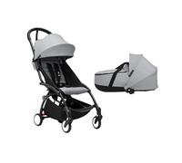 Stokke YOYO³ Newborn Shell to Toddler Bundle - Stone Color Pack & Black Frame