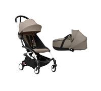 Stokke YOYO³ Newborn Shell to Toddler Bundle - Taupe Color Pack & White Frame