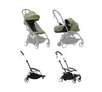 Stokke YOYO³ Stroller for Siblings - Olive Color Pack & White Frame