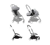 Stokke YOYO³ Stroller for Siblings - Stone Color Pack & White Frame
