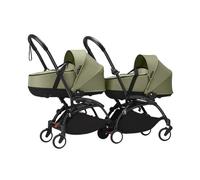 Stokke YOYO³ Stroller for Twins 0+ months - Olive Color Pack & Black Frame
