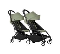 Stokke YOYO³ Stroller for Twins 6+ months - Olive Color Pack & Black Frame