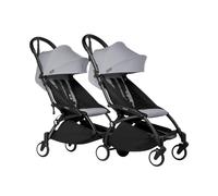 Stokke YOYO³ Stroller for Twins 6+ months - Stone Color Pack & Black Frame