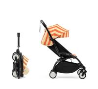 Stokke YOYO3 Travel & City Stroller, Compact & Lightweight, 6M+, Capri | One-Hand Folding Stroller, In rame, Seat Cushion, Canopy. Ergonomic & Shoulder Carry, Ideal for Travel, Cabin Size