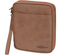 Stokkebye 4th Generation 4-Pipe Tobacco Zip Pocket in Hunter Brown Suede