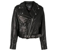 Stolen Girlfriends Club Joan cropped biker jacket - Black 10