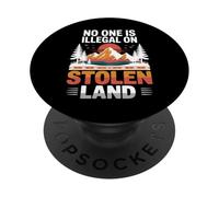 Stolen Land Vintage Mountain Sunset Native Style PopSockets Adhesive PopGrip