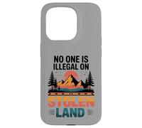 Stolen Land Vintage Sunset Mountain Indigenous Nature Case for iPhone 15 Pro