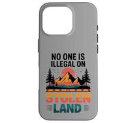 Stolen Land Vintage Sunset Mountain Indigenous Nature Case for iPhone 16 Pro