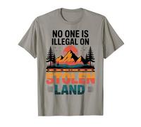 Stolen Land Vintage Sunset Mountain Indigenous Nature T-Shirt